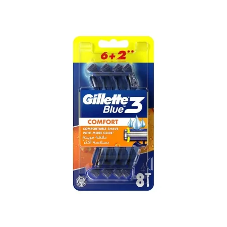 شفرة جيليت بلو 3 8 قطع GILLETTE Blue3 Comfort